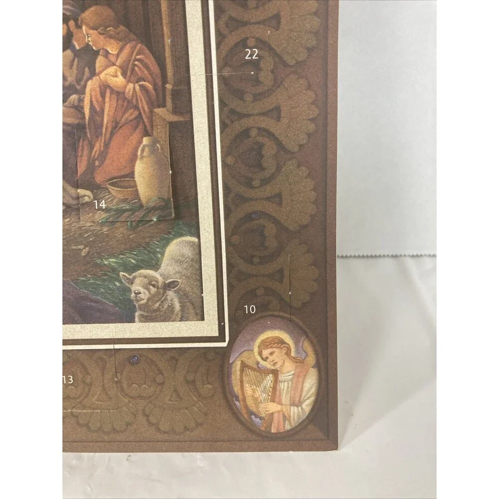 Hallmark Advent Calendar Circa 1980’s Nativity Scene Christmas Baby Jesus USA